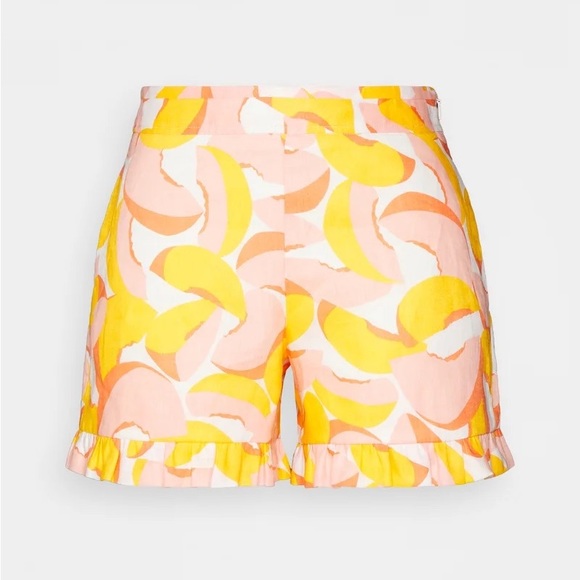 NWT Kate spade Peaches Ruffle Shorts
